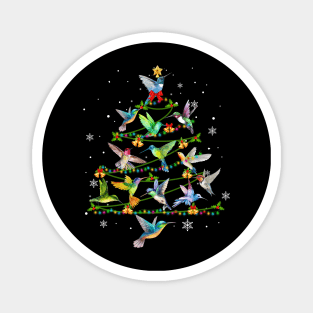 Cute Hummingbird Christmas Tree Xmas Gift Magnet